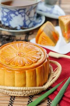 Mooncake Stock Photos