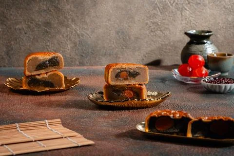 Mooncake Stock Photos
