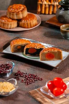 Mooncake Stock Photos