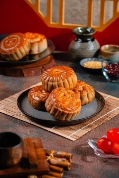 Mooncake Stock Photos