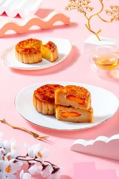 Mooncake Stock Photos
