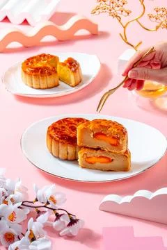 Mooncake Stock Photos
