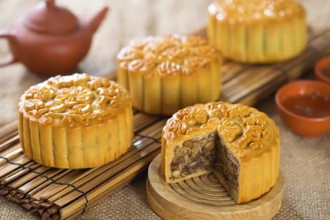 Mooncakes Stock Photos