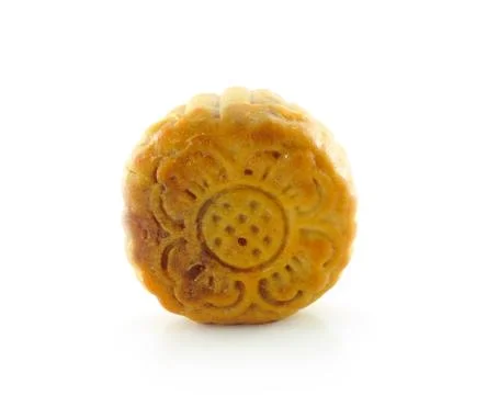 Mooncakes on white background Stock Photos