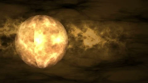 Moonlight background night sky clouds. The clouds are moving through the moon. Video stock 93720866