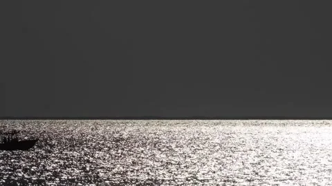 Moonlight on the Chesapeake Bay Stock Footage 135277559