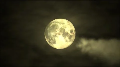 Moonlight cloudy sky illustration. Stock Illustration