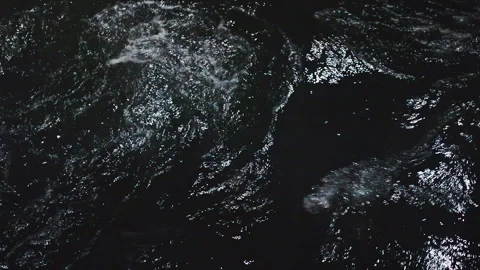Moonlight on Dark Lake Llanquihue Waters Night Stock Footage 336519124