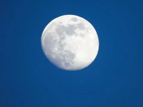 Moonlight by day 스톡 사진