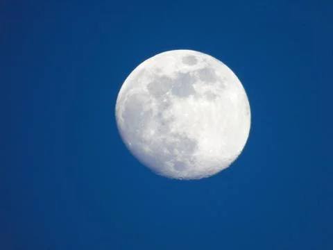 Moonlight by day 스톡 사진