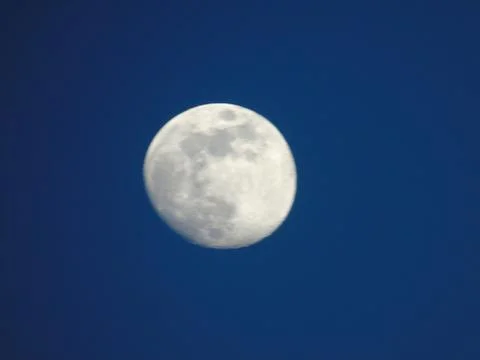 Moonlight by day 스톡 사진
