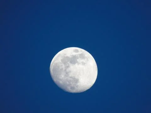 Moonlight by day 스톡 사진