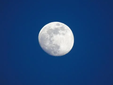Moonlight by day 스톡 사진