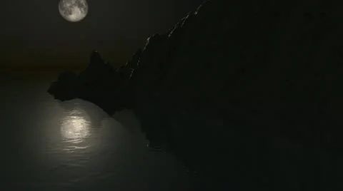 Moonlight flight Stock Footage 21810666