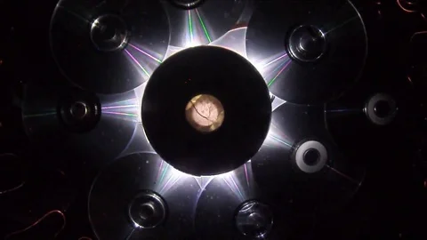 Moonlight inside the virtual room Stock Footage 78194162