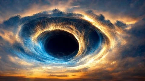 Moonlight night sky floating clouds Three Crosses on the Hill with Clouds on Sky Stock Footage 213319666