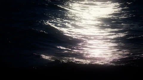 Moonlight on the Ocean 库存影片 22992876