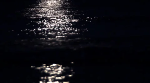 Moonlight Ocean Stock Footage 46627816