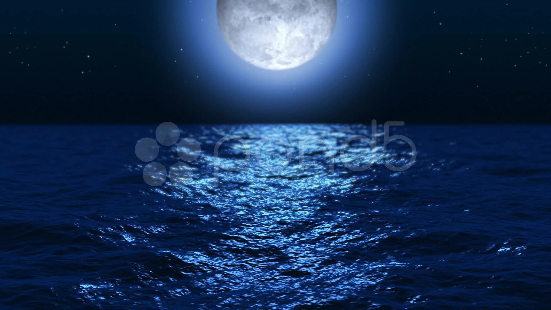 moonlight ocean at night