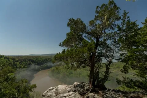 Moonlight over Buffalo River Vídeo Stock 221787093