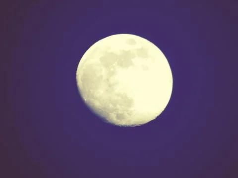 Moonlight over the city Stock Photos