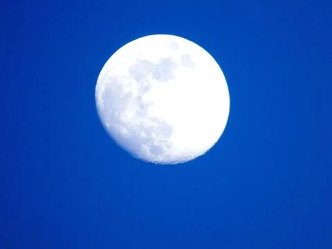 Moonlight over the city 스톡 사진