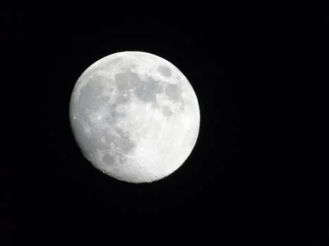 Moonlight over the city Foto stock