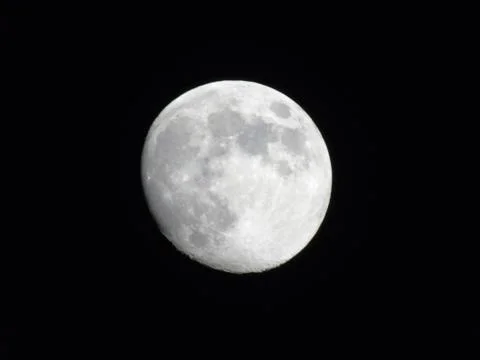 Moonlight over the city 스톡 사진