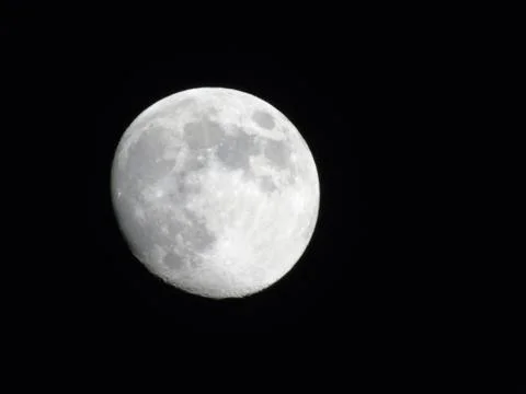 Moonlight over the city 스톡 사진