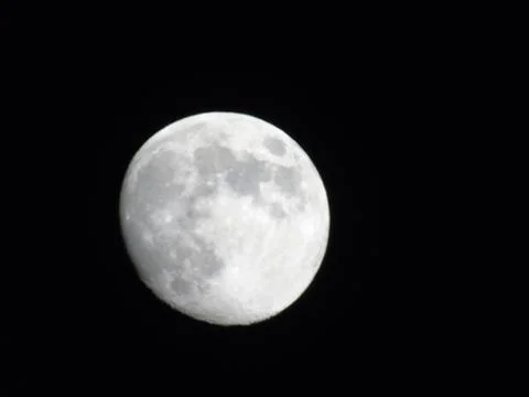 Moonlight over the city 스톡 사진