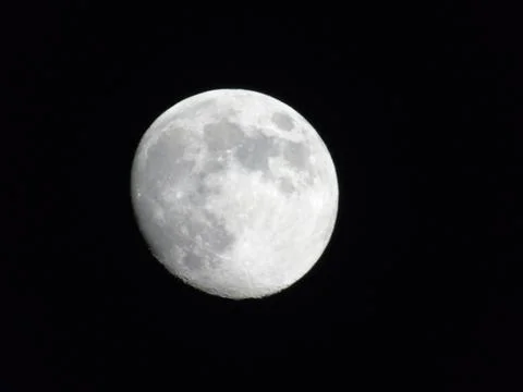 Moonlight over the city Foto stock