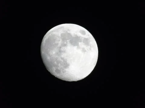 Moonlight over the city 스톡 사진