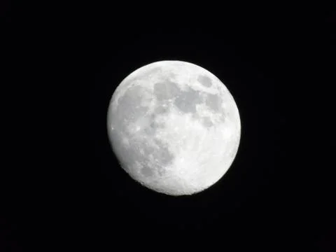 Moonlight over the city 스톡 사진