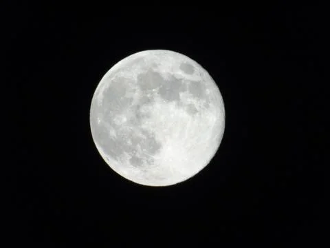 Moonlight over the city 스톡 사진