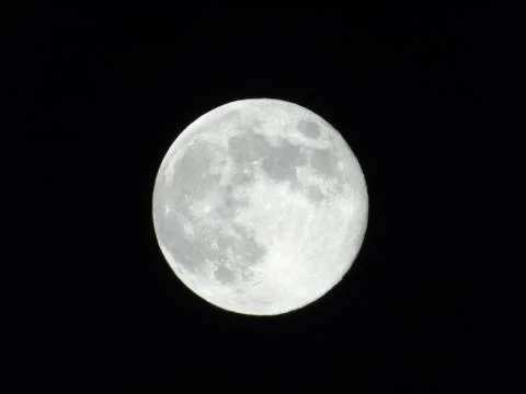 Moonlight over the city 스톡 사진