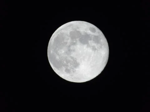 Moonlight over the city 스톡 사진
