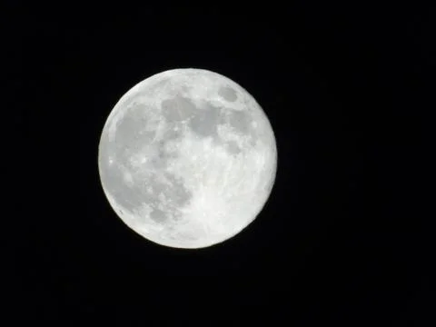 Moonlight over the city 스톡 사진