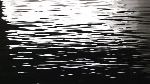 Moonlight path. Water in a river or sea close-up. Moonlight shoots the sea Stock Footage 244971860