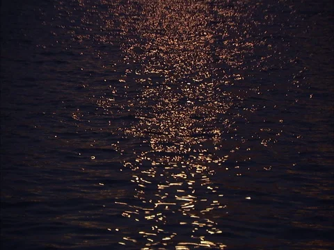 Moonlight reflected on surface of Charles River. Stock Footage 86750233