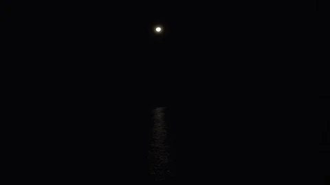 Moonlight at sea Stock Footage 112329469