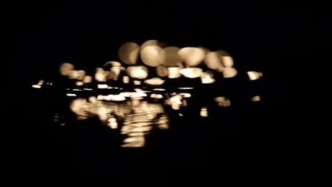 Moonlight in waves Stock Footage 124809913
