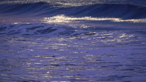 Moonlight Waves Stock Footage 333373867