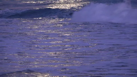Moonlight Waves Stock Footage 333373882