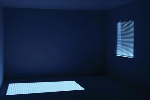 Moonlight from the window 스톡 일러스트