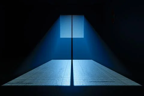 Moonlight from the window Stock Illustration