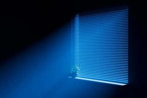 Moonlight from the window Stock Illustration
