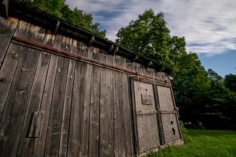 Moonlit Barn Stock Photos