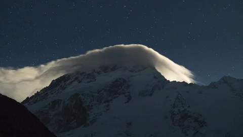 Moonlit cloud Stockbeeldmateriaal 113495477