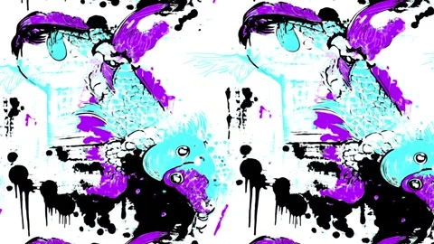 Moonlit Fish Path – Diagonal Motion Stock Footage 306526758