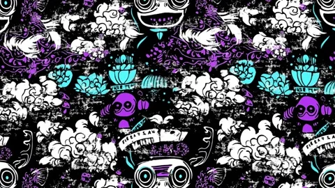 Moonlit Fish Trail – Diagonal Motion Stock Footage 306523674